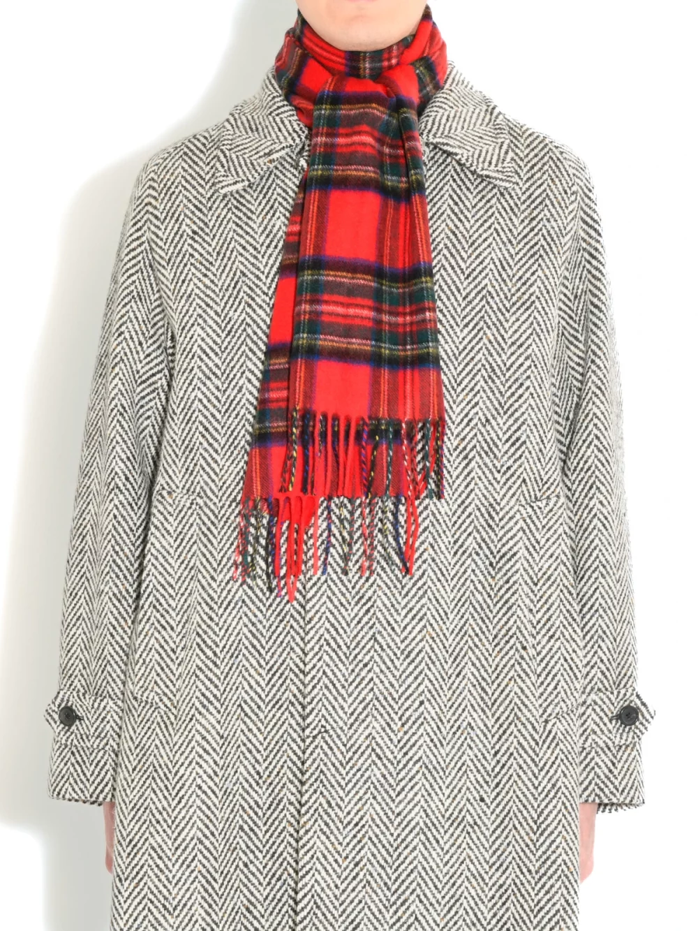 SCARF IN CASHMERE - ROYAL STEWART TARTAN