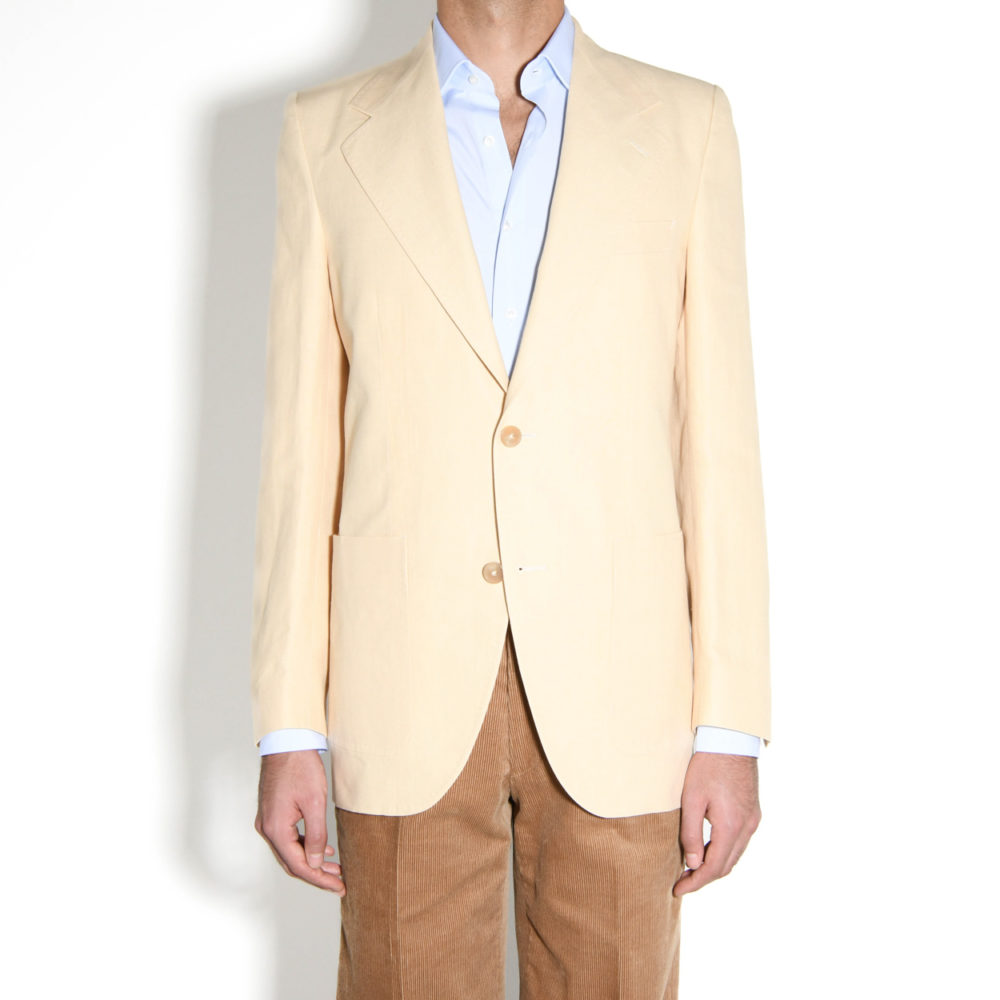 linen jacket beige front