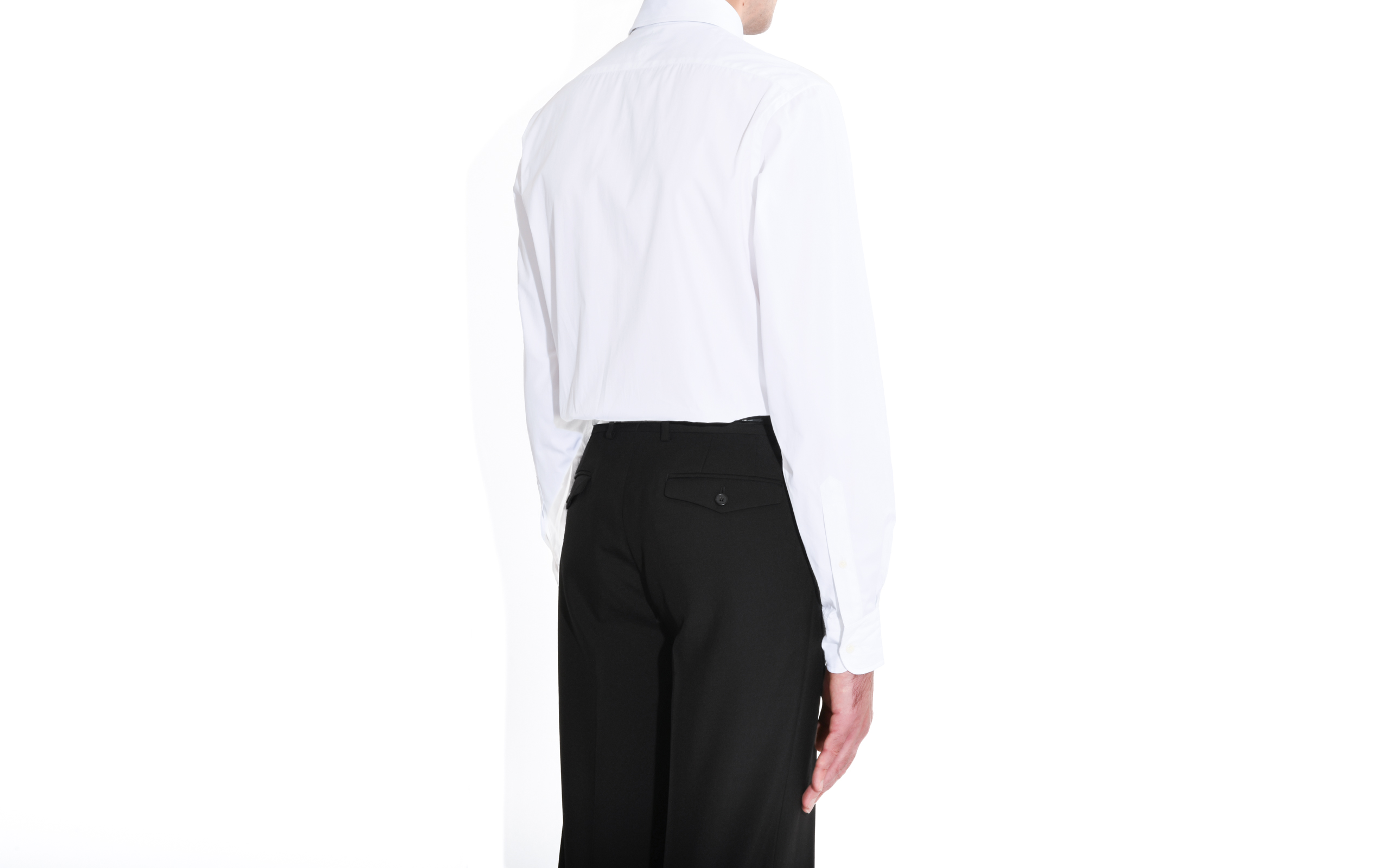 CHEMISE COL LARGE - POPELINE BLANCHE-11-5