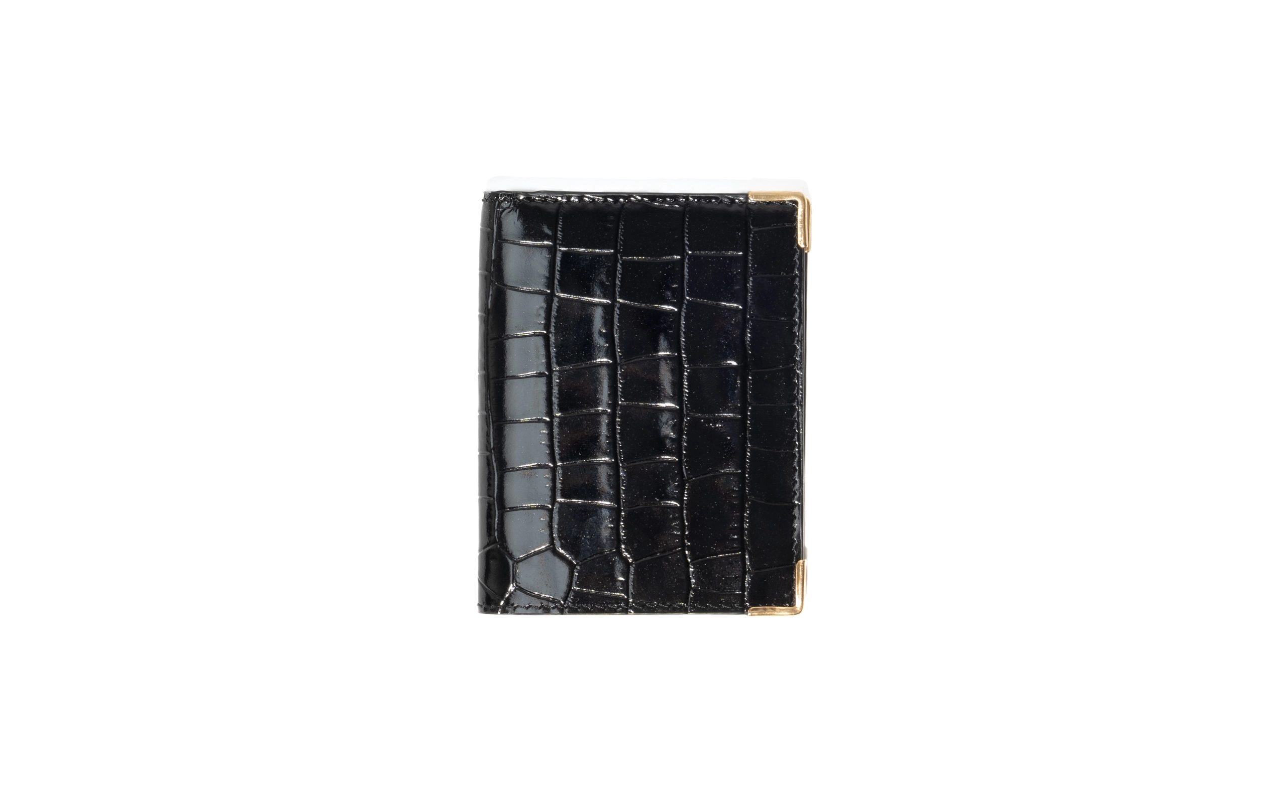N-WALLETIN-EMBOSSED CALFSKIN BLACK