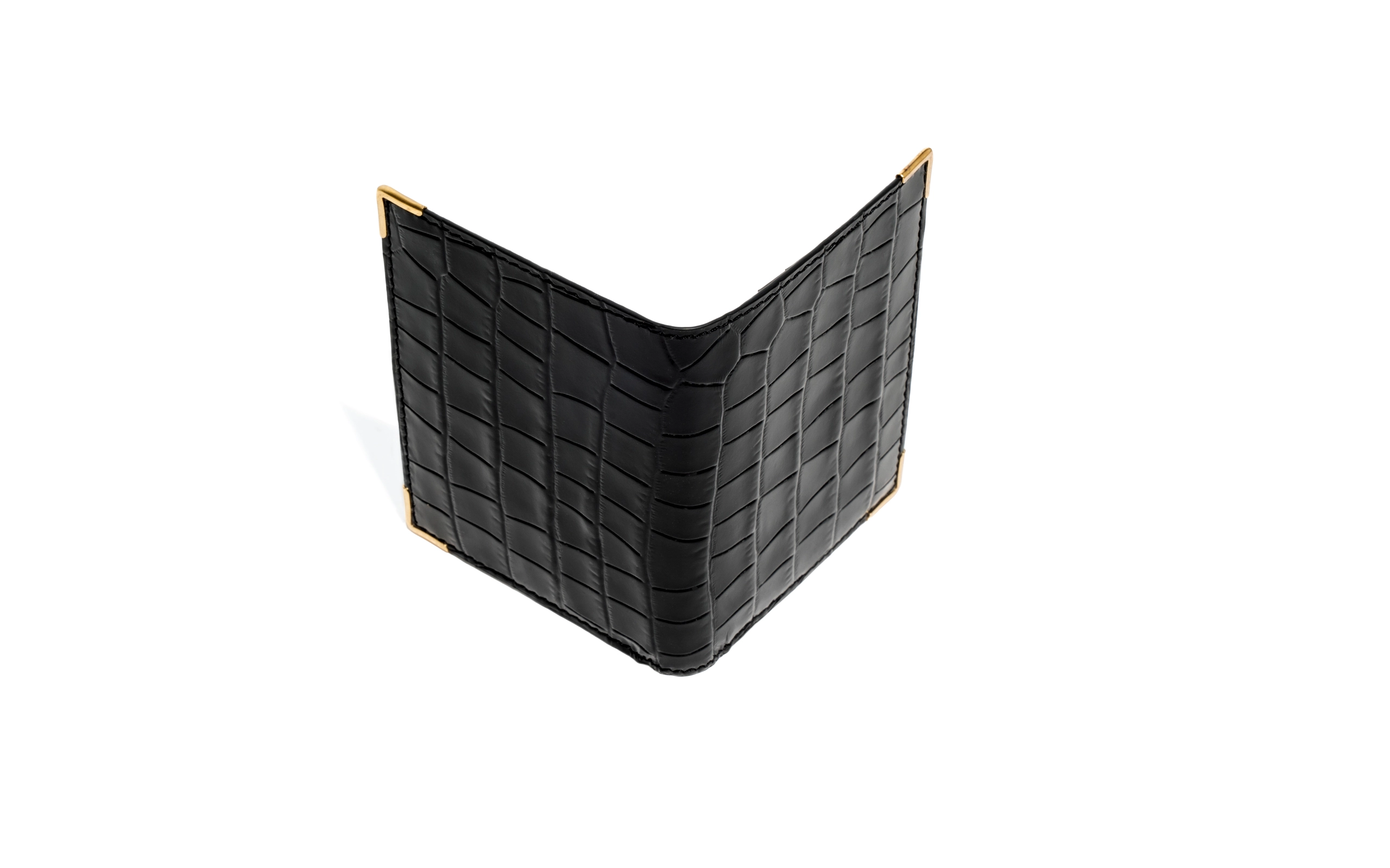 N WALLETIN EMBOSSED CALFSKIN BLACK