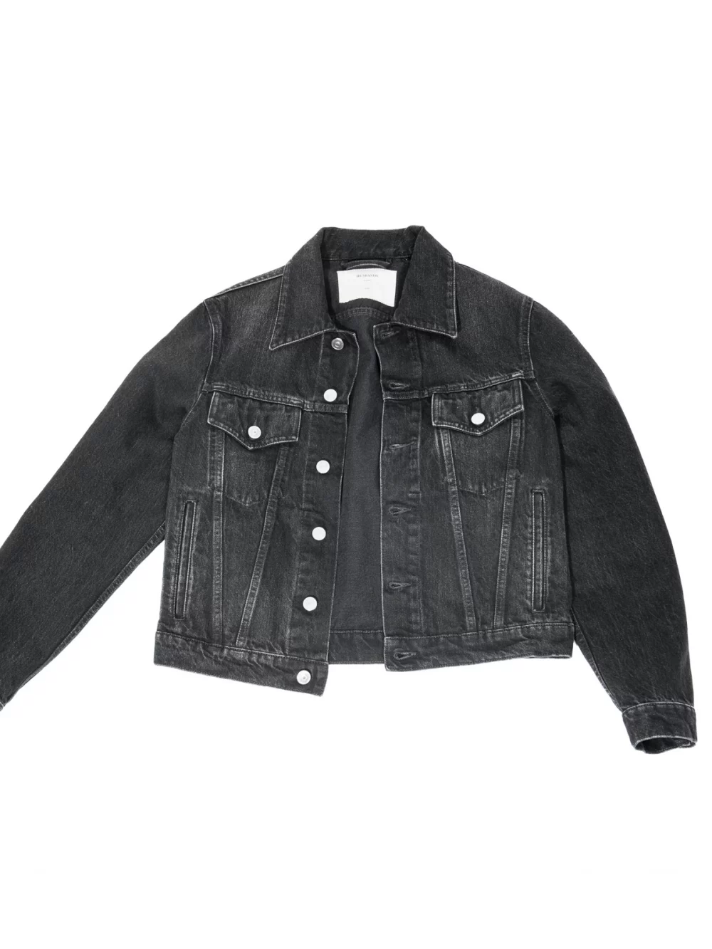 VESTE TRUCKER EN DENIM - NOIR DÉLAVÉE-5