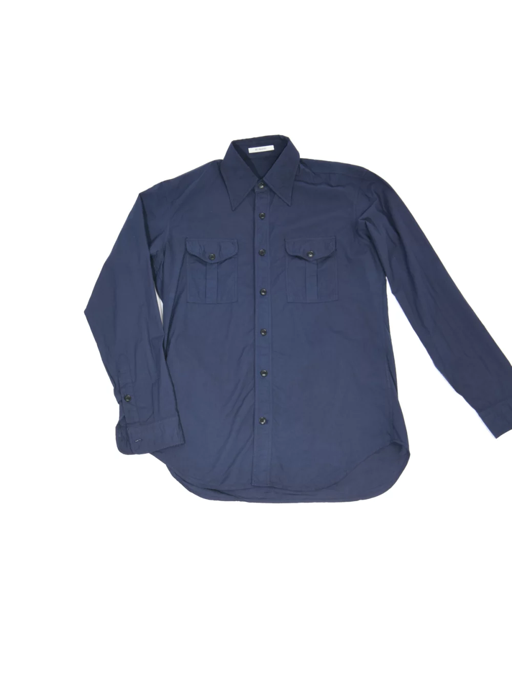 BOY-SCOUT-SHIRT-IN-POPLIN-DARK-COBALT- BLUE