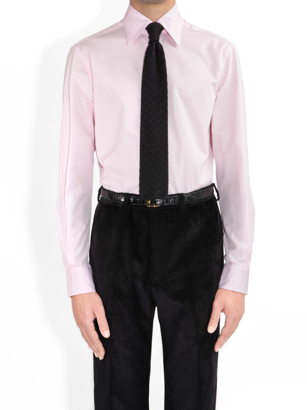 WIDE COLLAR SHIRT IN POPLIN SHIRT - PINK