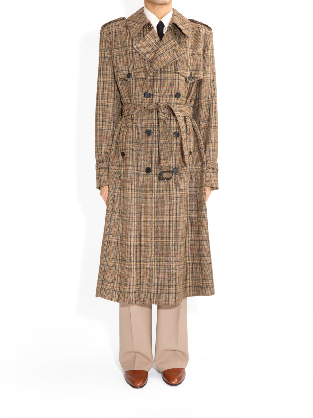 TRENCH-COAT EN TWEED - PRINCE DE GALLES BRONZE1