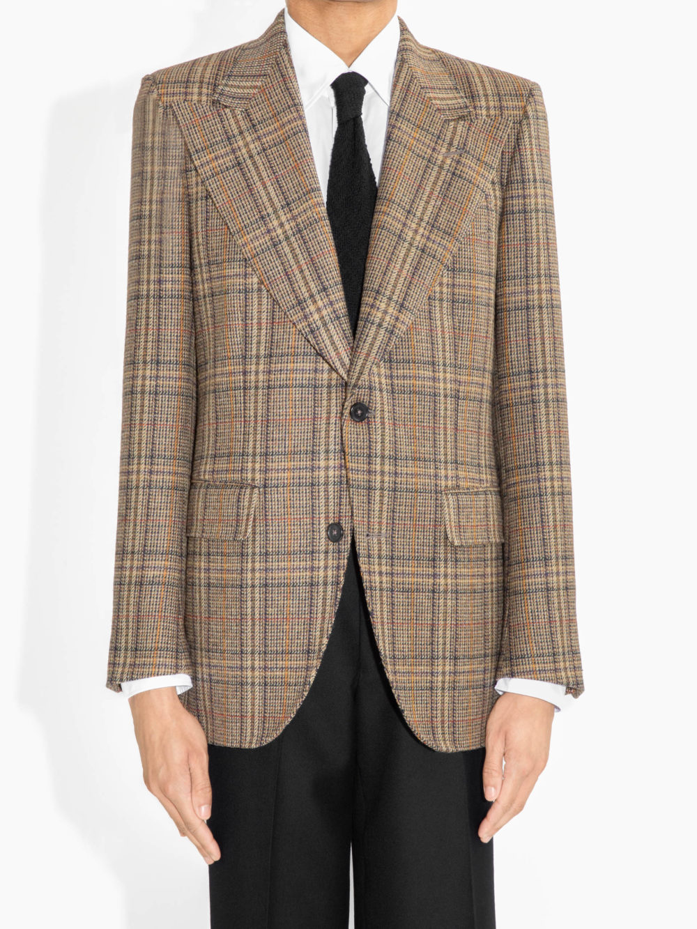 VESTE DROITE EN TWEED - PRINCE DE GALLES BRONZE1