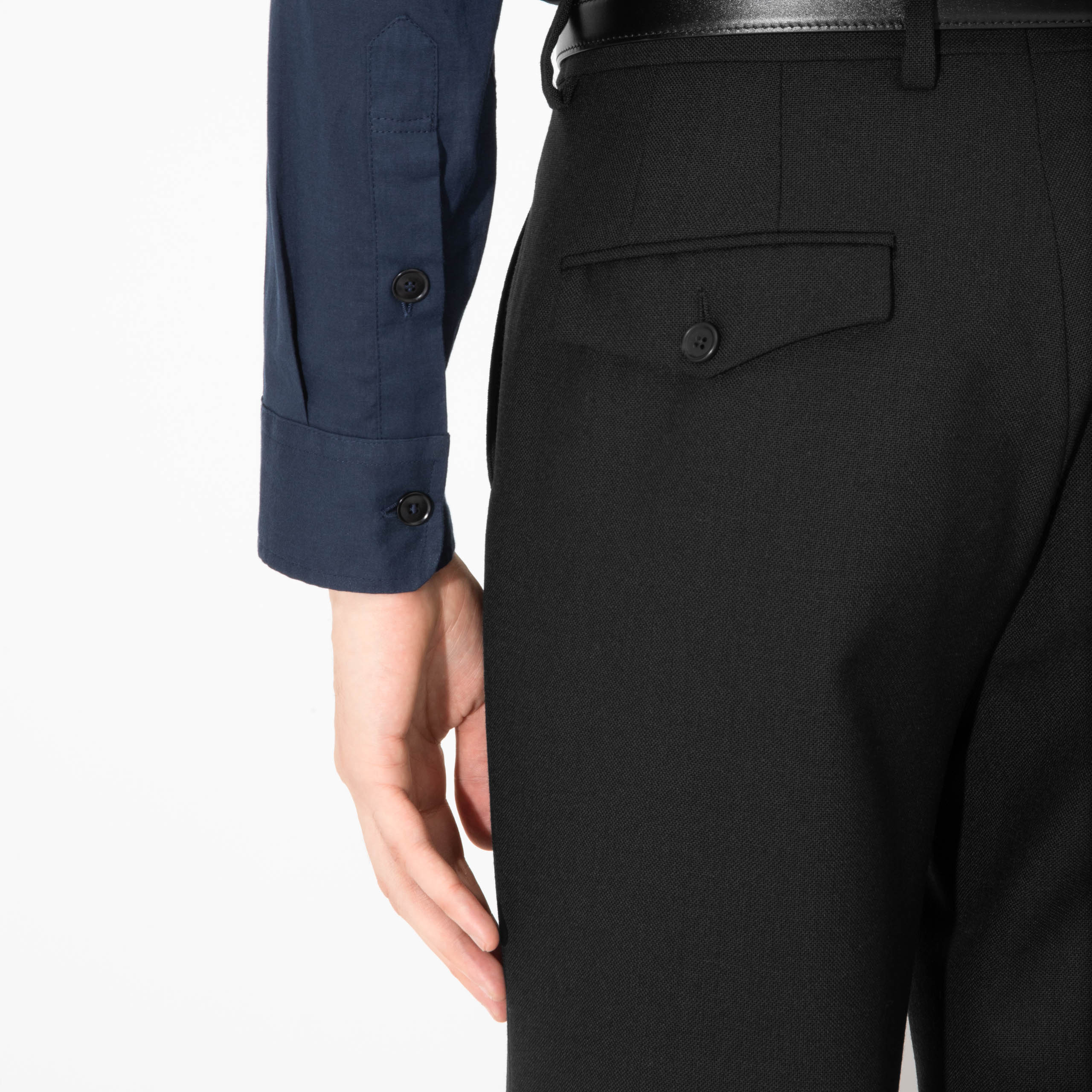 BOY SCOUT SHIRT IN COTTON LAWN - NAVY - Image 4