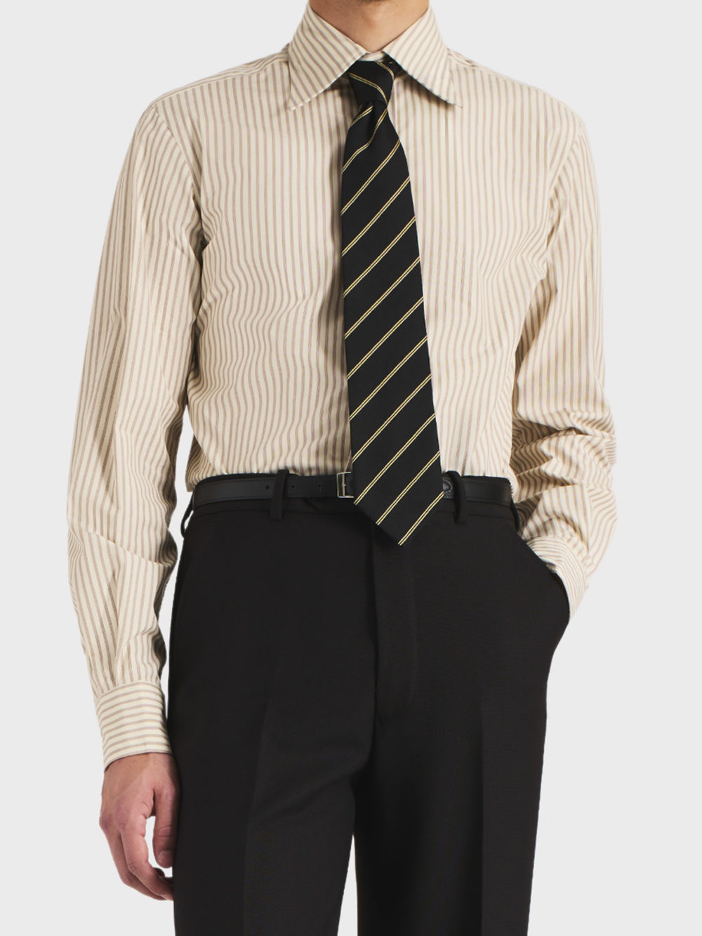 04_WIDE COLLAR SHIRT IN SUPIMA COTTON POPLIN - BEIGE W STRIPES_1_0139