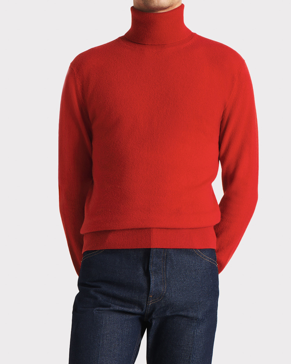 09_TURTLENECK SWEATER IN CASHMERE - RED_1_0325