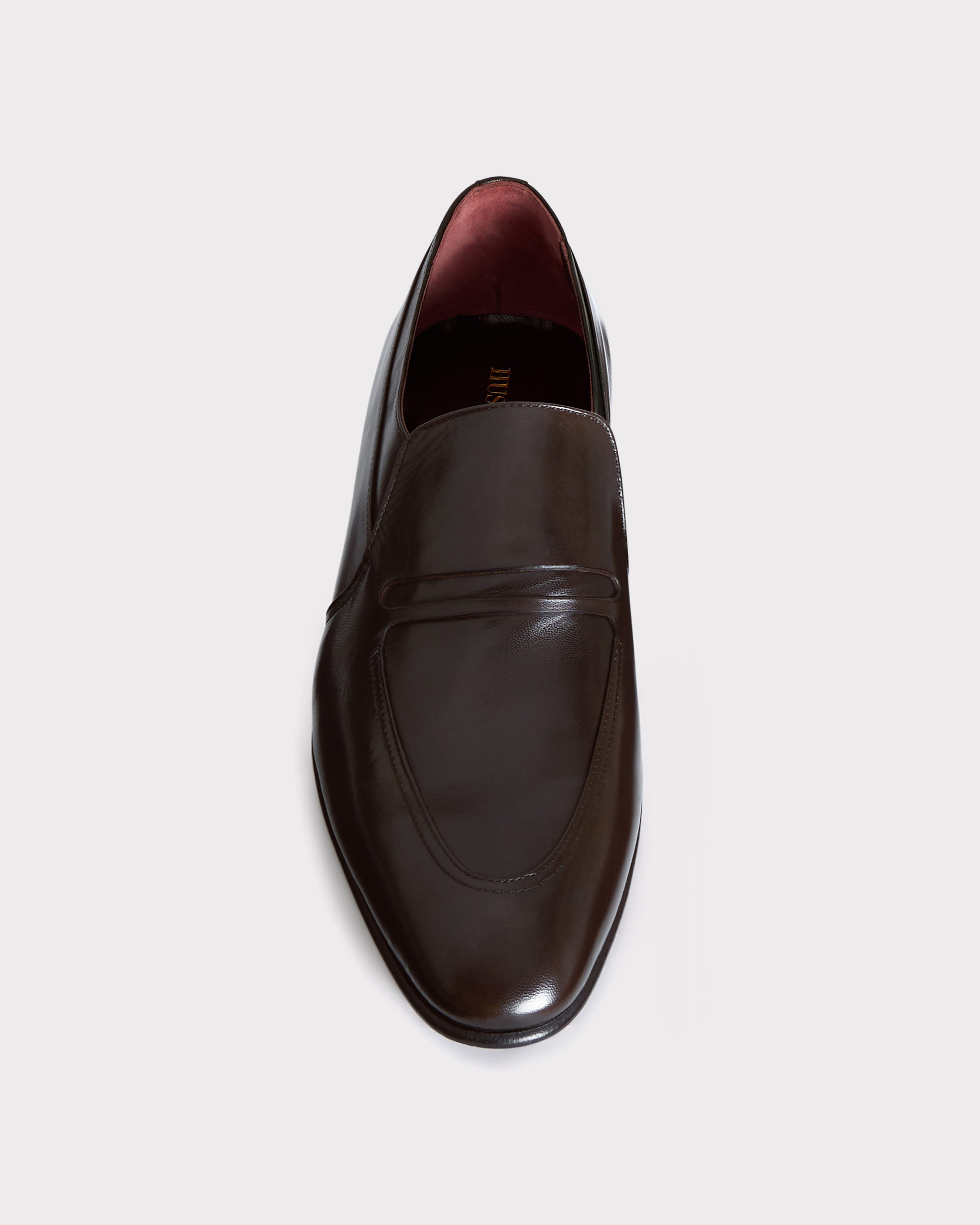 PENNY LOAFERS IN ANILINE KIDSKIN - DARK BROWN - Image 2