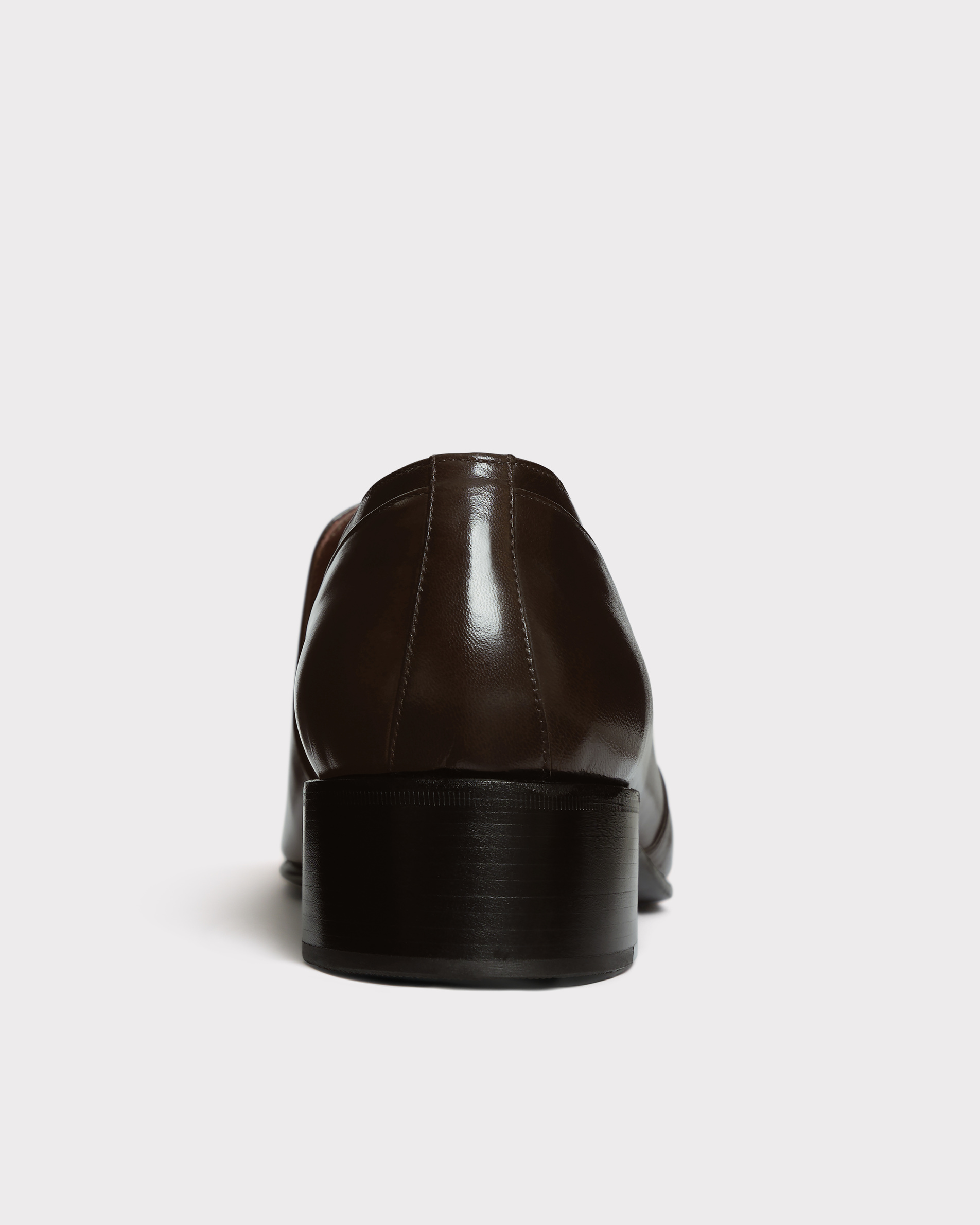 PENNY LOAFERS IN ANILINE KIDSKIN - DARK BROWN - Image 5