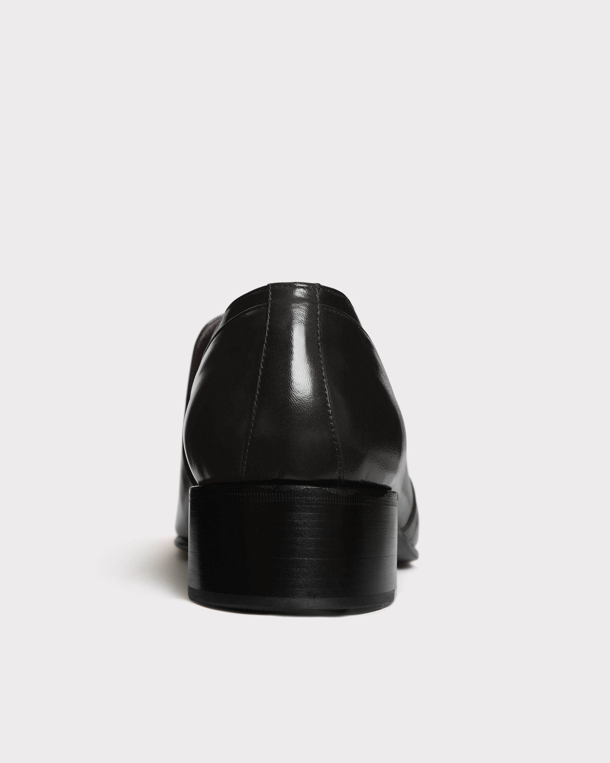 PENNY LOAFERS IN ANILINE KIDSKIN - BLACK - Image 5