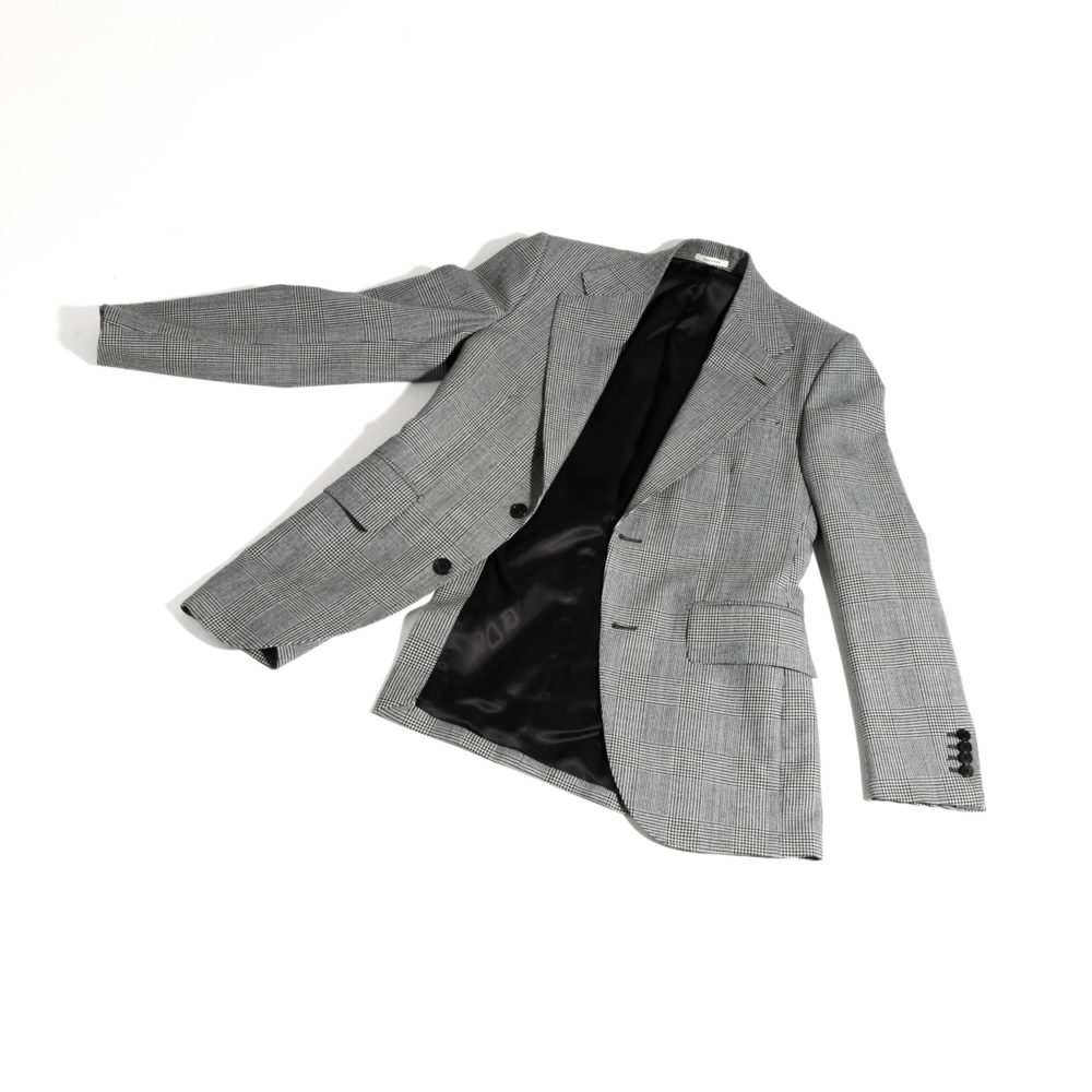 COSTUME DROIT EN SERGÉ – PRINCE DE GALLES NOIR ET BLANC_8 (1)-min