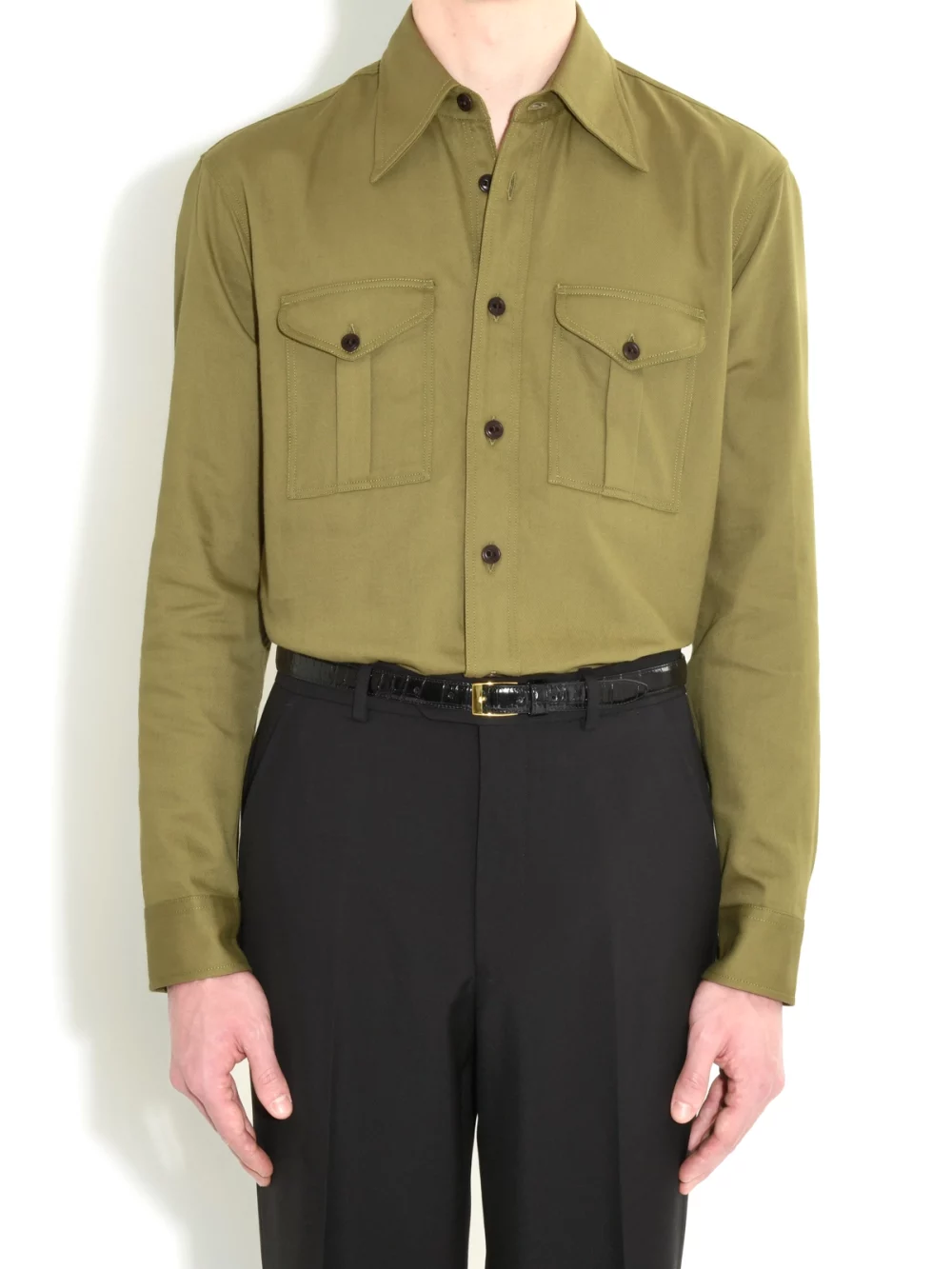 CHEMISE BOY SCOUT EN SERGÉ - KAKI