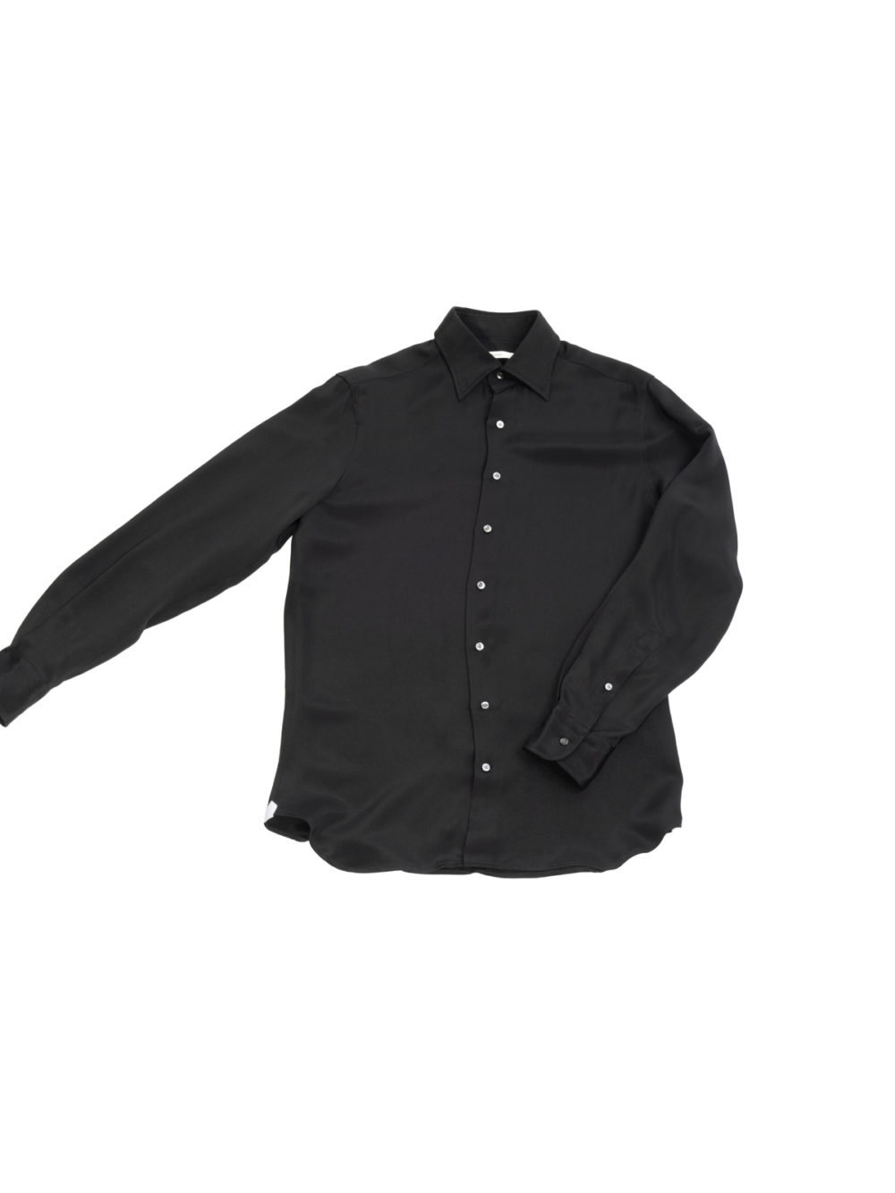 M-CHEMISE EN CADY DE SOIE - NOIRE