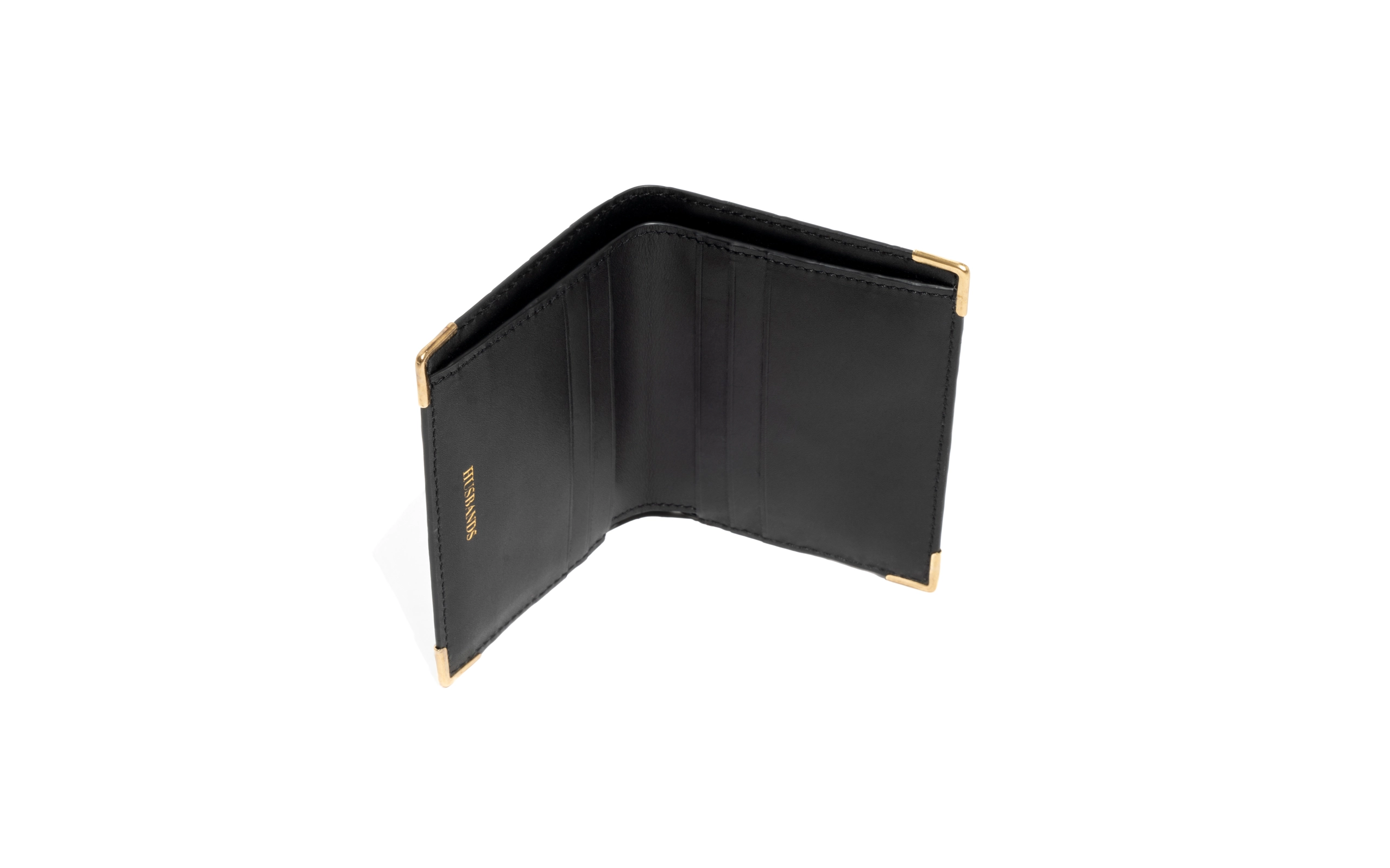 PORTEFEUILLE EN CUIR DE VEAU EMBOSSÉ - NOIR – Image 4