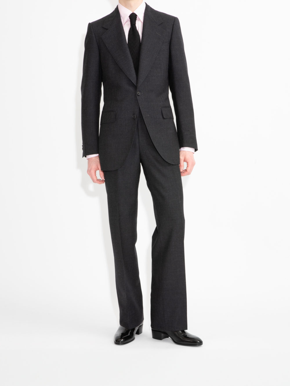 COSTUME DROIT EN FRESCO - ANTHRACITE