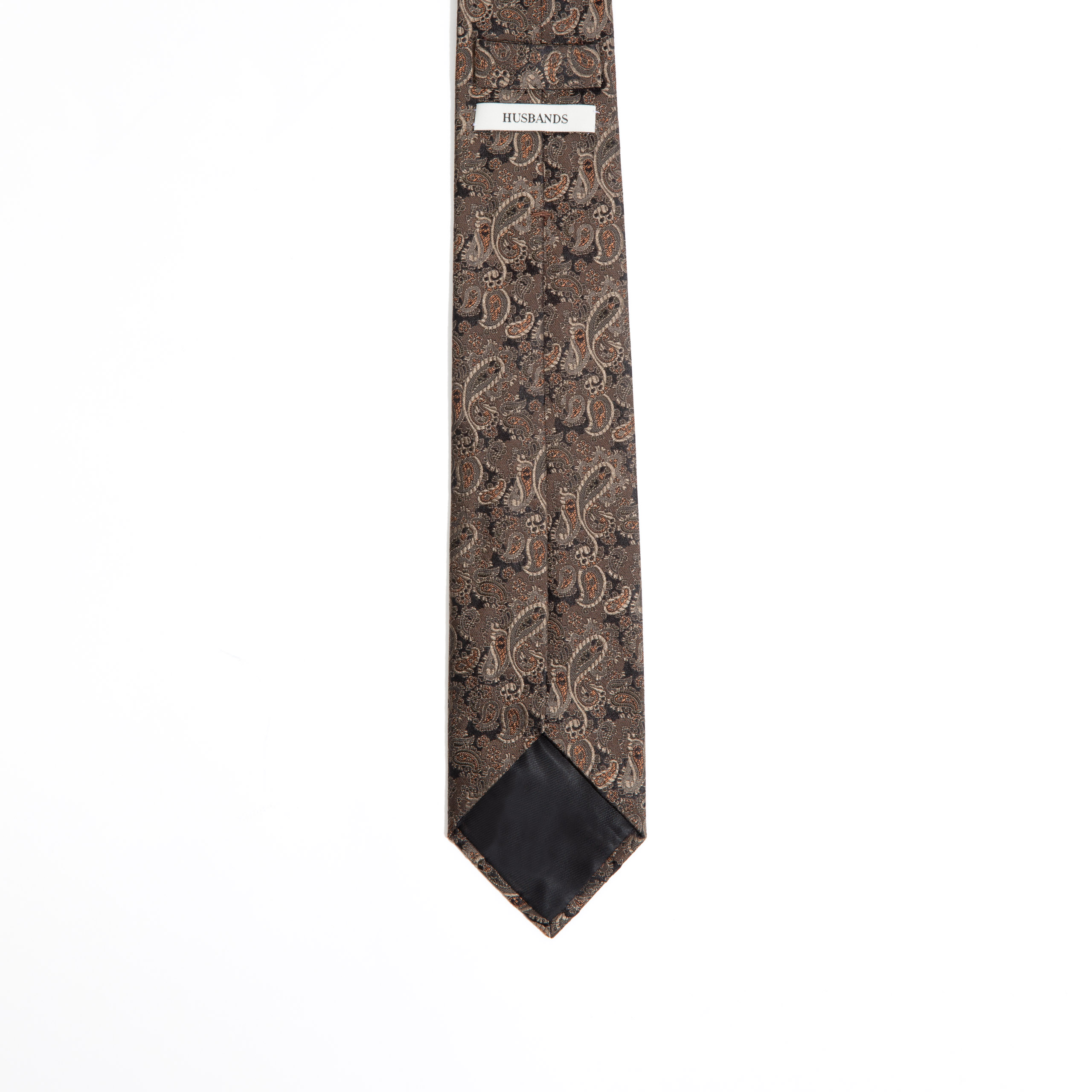 CRAVATE EN SOIE - PAISLEY BRONZE1