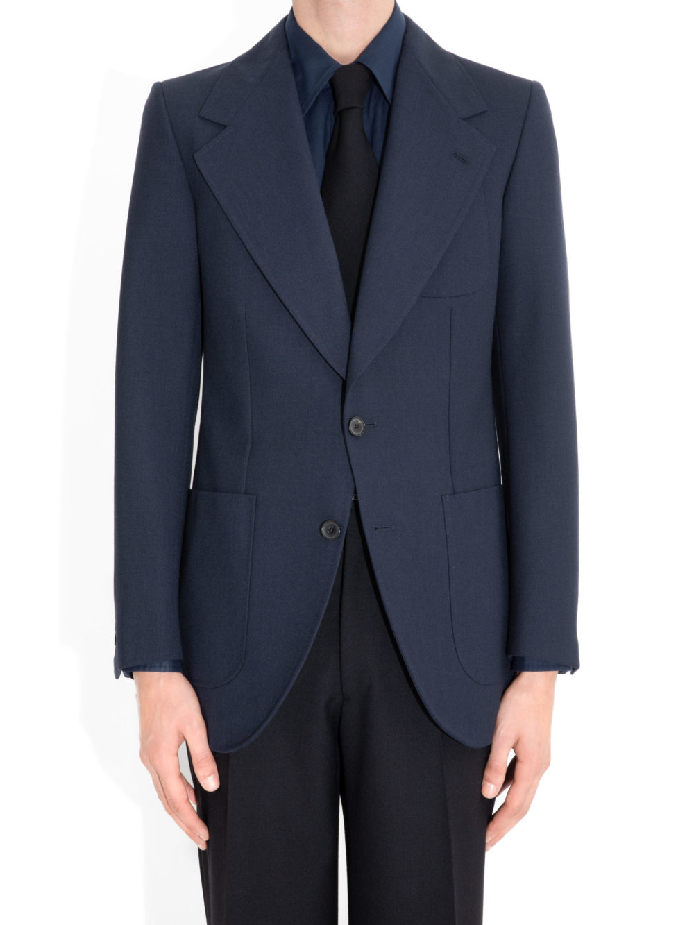 VESTE DROITE EN FRESCO - BLEUE NUIT_1