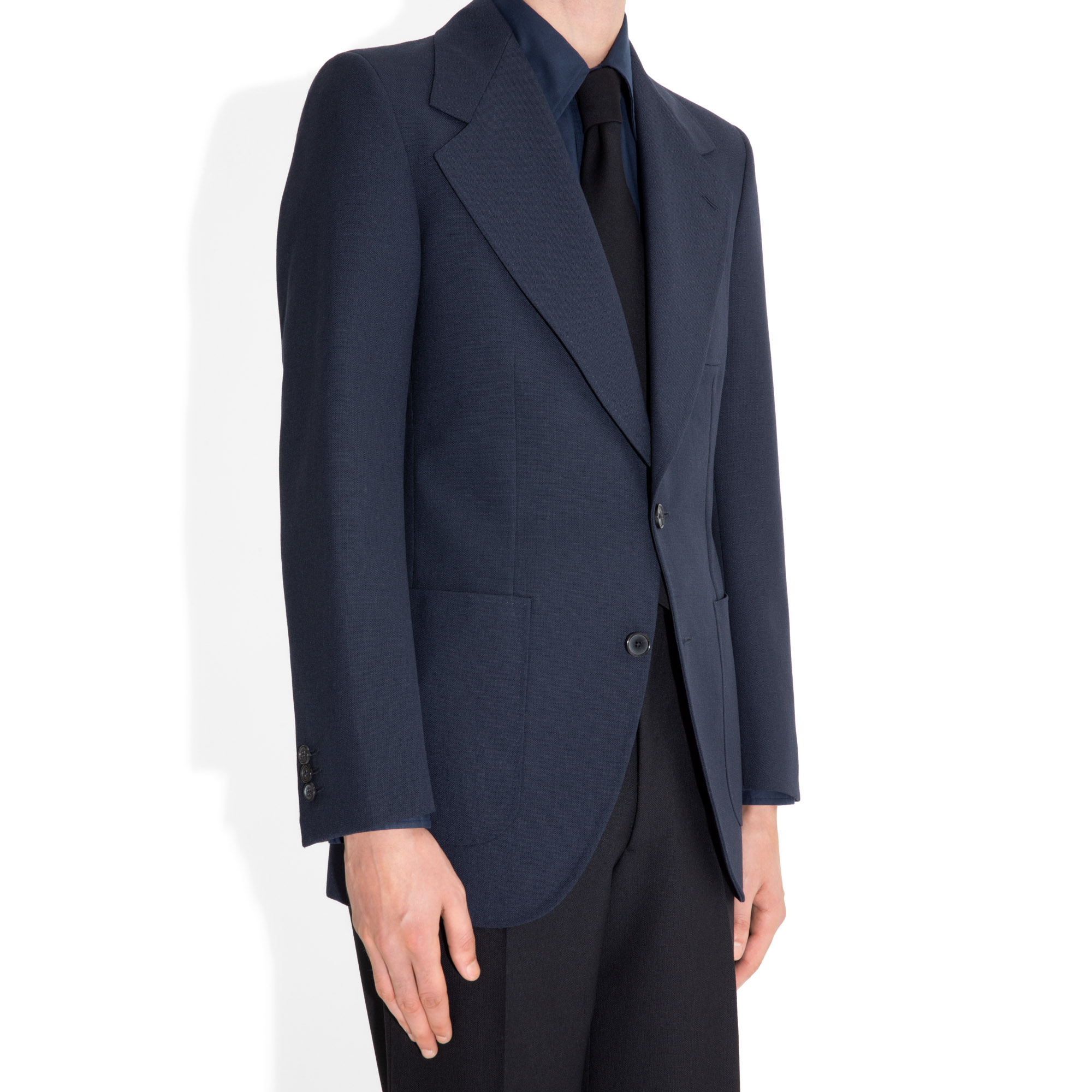 VESTE DROITE EN FRESCO - BLEUE NUIT_1