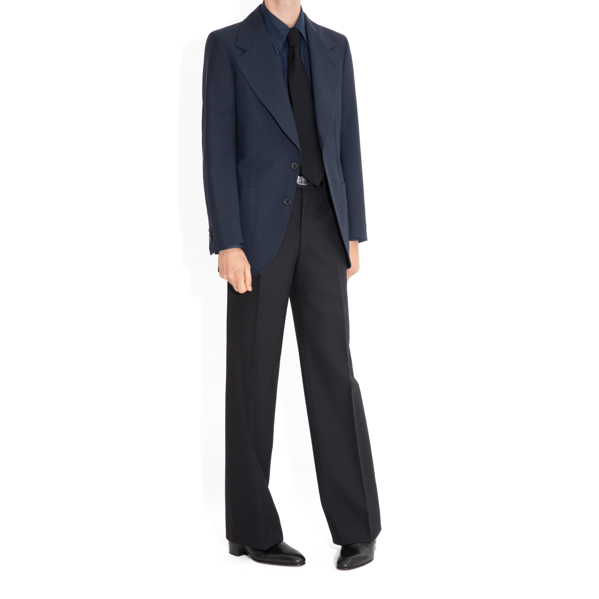 VESTE DROITE EN FRESCO - BLEU NUIT – Image 6