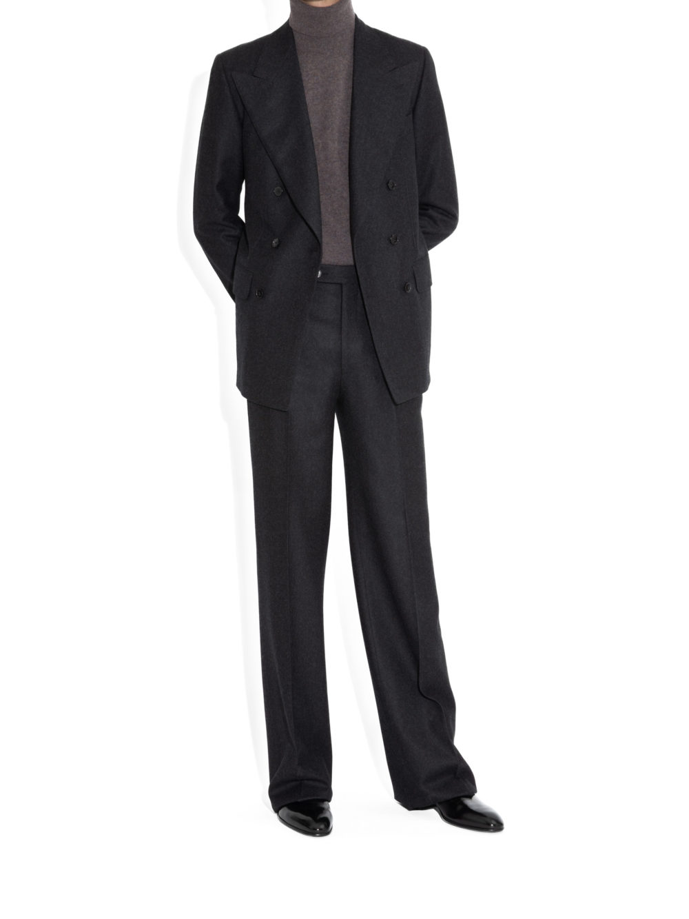 COSTUME CROISÉ EN FLANELLE - ANTHRACITE_7-