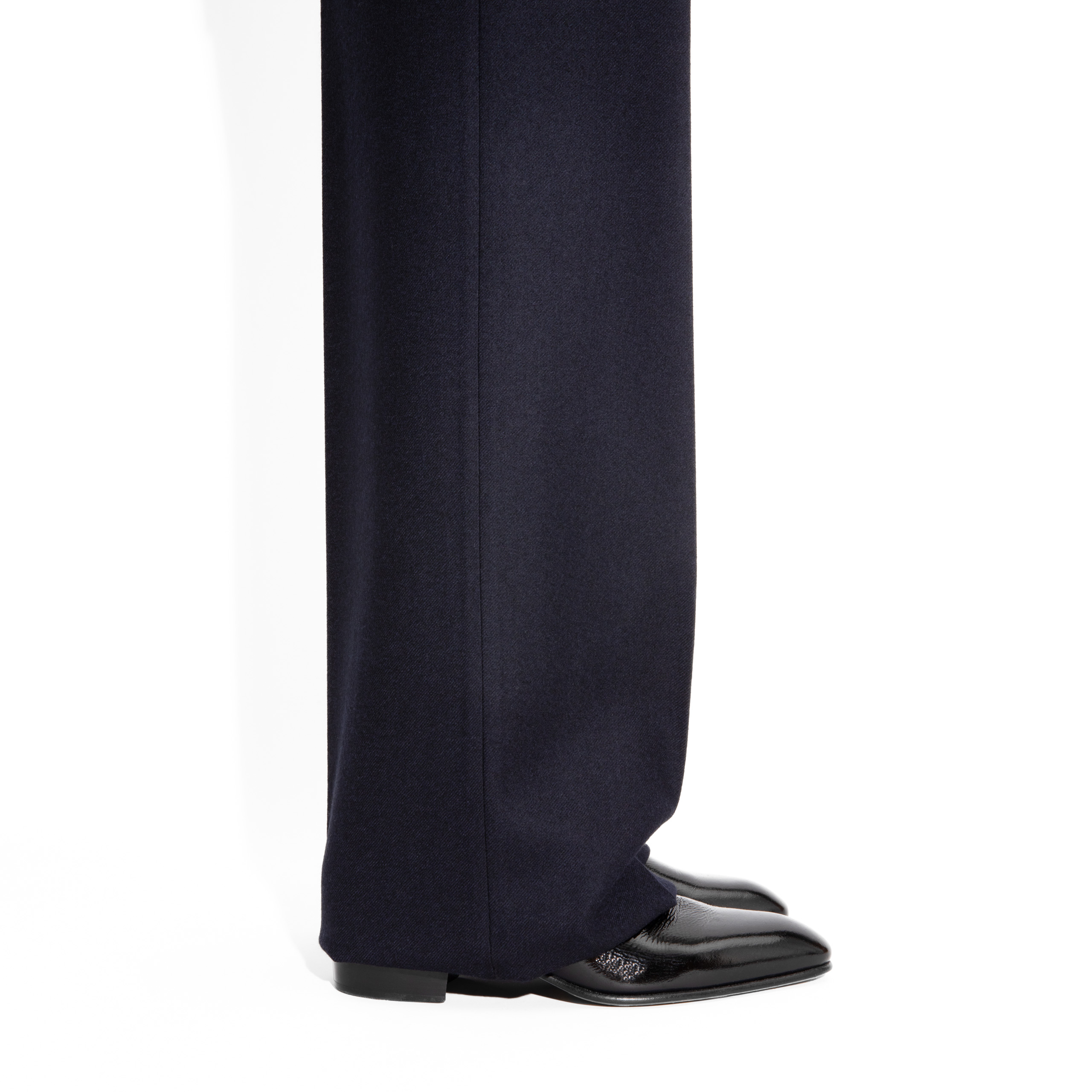 COSTUME CROISÉ EN FLANELLE - BLEU MARINE_6