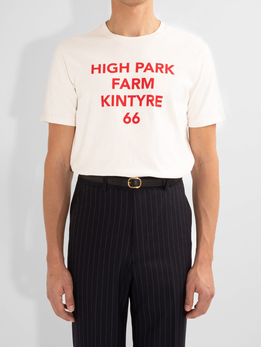 GRAPHIC T-SHIRT IN COTTON JERSEY - OFF-WHITE & RED__1