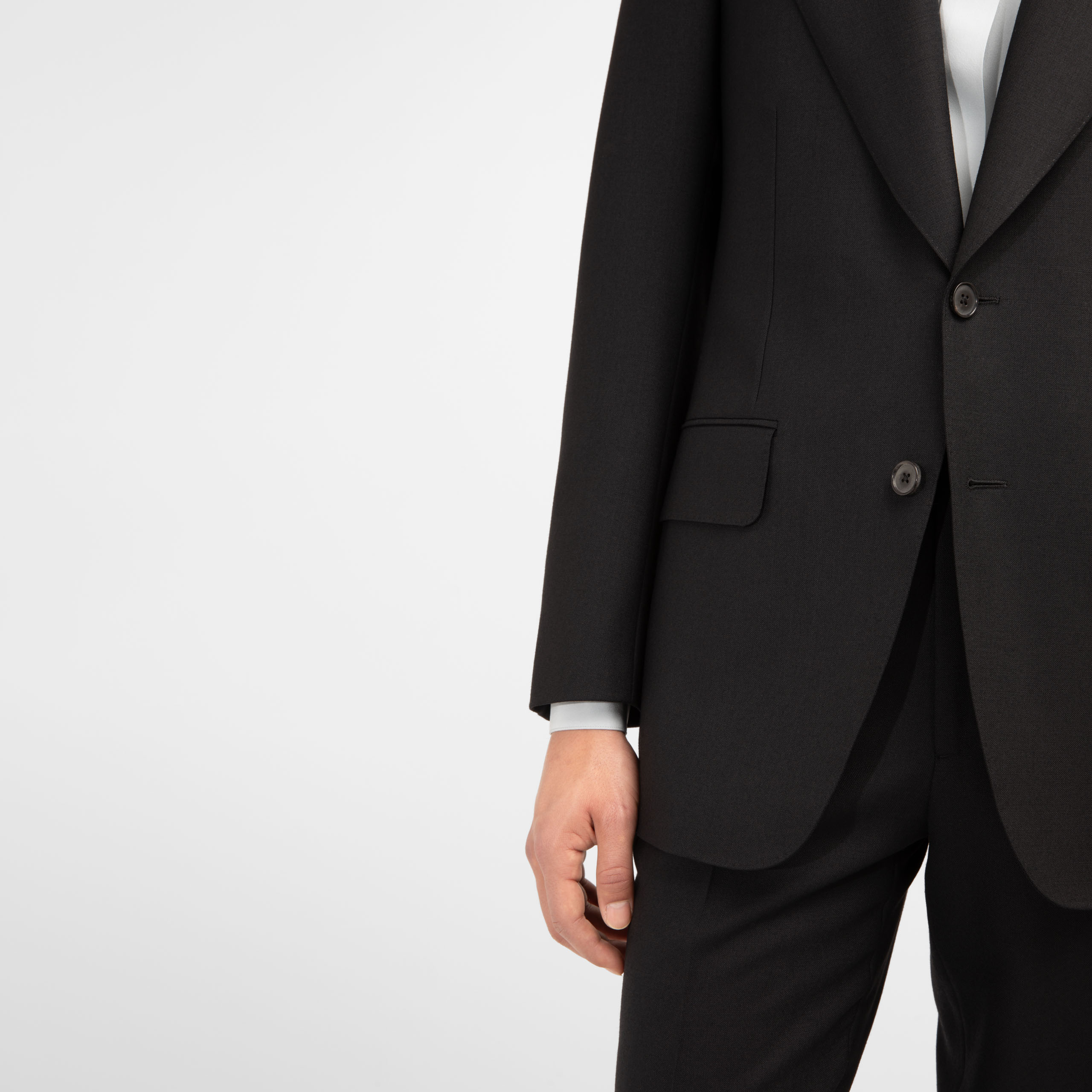 COSTUME DROIT EN FRESCO - NOIR – Image 5